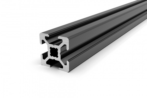 Aluminium profile 20x20 groove 6 B-type Black